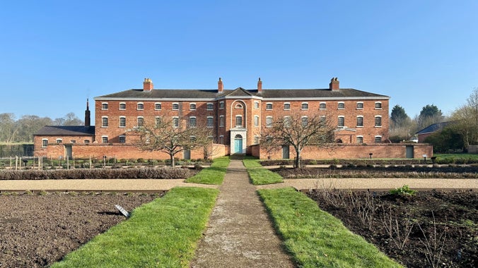 The Workhouse building and kitchen garden